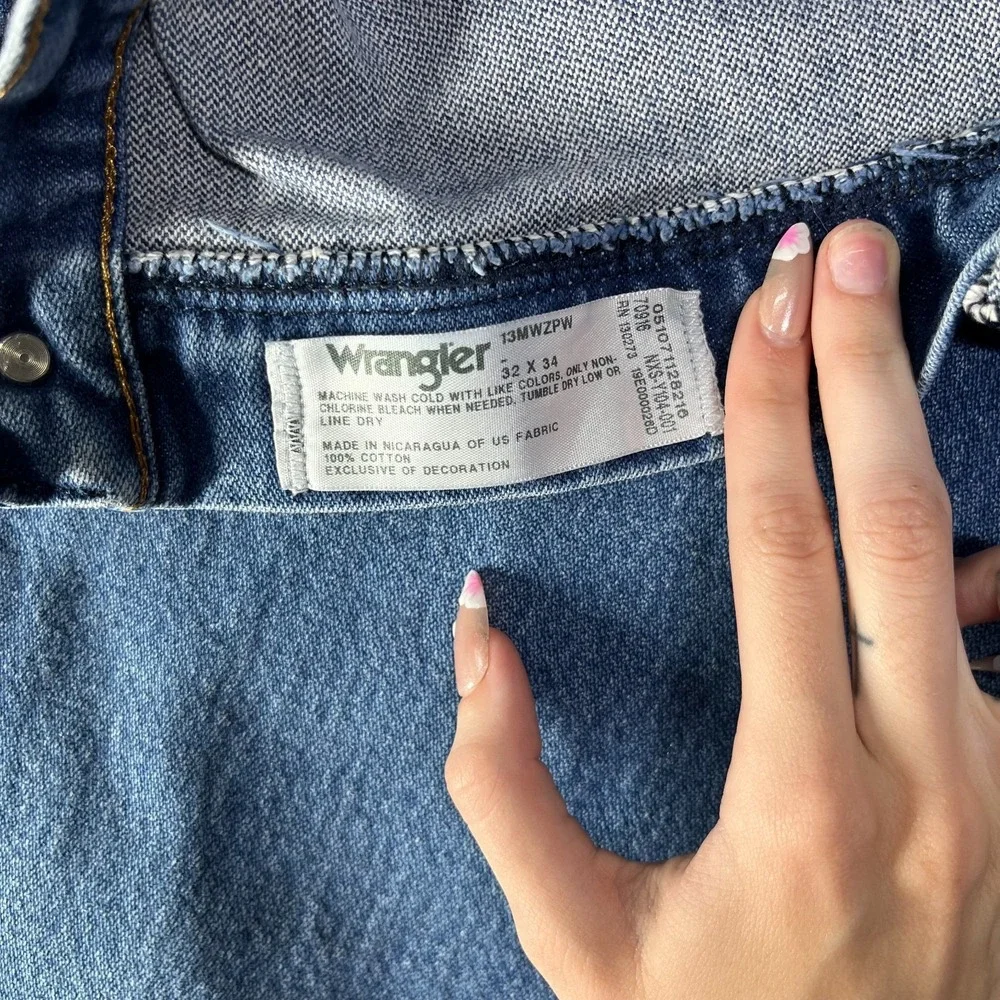 Wrangler Cowboy Cut‎ Original Fit Jeans Men's Blue Denim Zip Fly Y2K - 31X33.5